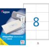 Etikety univerzálne 105x72mm Agipa A4 100 hárkov
