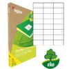 Etikety univerzálne recyklované 70x37mm Agipa A4 100 hárkov