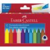 Voskovky triangular FABER-CASTELL, sada 12 ks