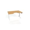 Pracovný stôl Motion Ergo, PO, 2S, 180x70,5-120,5x90 cm, buk/biela